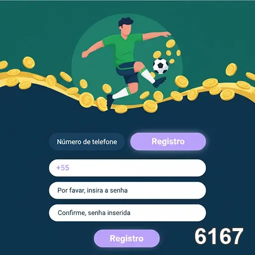 Interface do aplicativo 6167 com registro para serviços VIP.