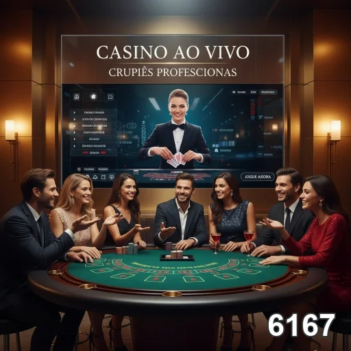 Dealers profissionais no cassino ao vivo do 6167.