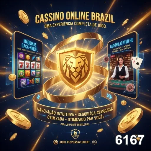 Interface de cassino ao vivo e máquinas caça-níqueis no 6167.