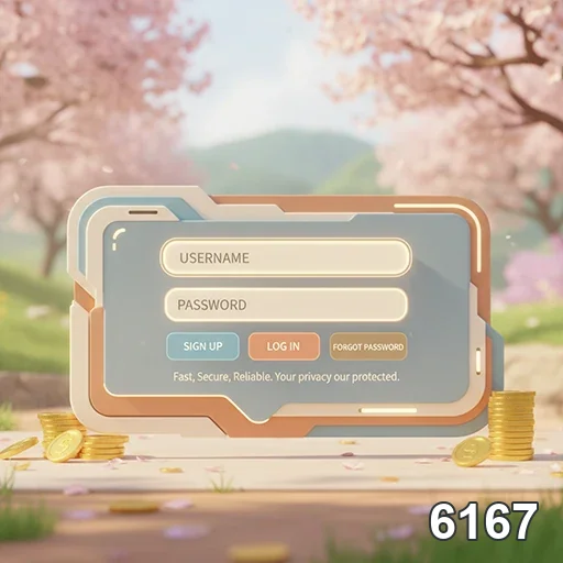 Tela de login do 6167 para acesso rápido e seguro.