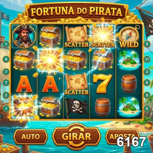 Slots da Fortuna do Pirata na plataforma 6167.