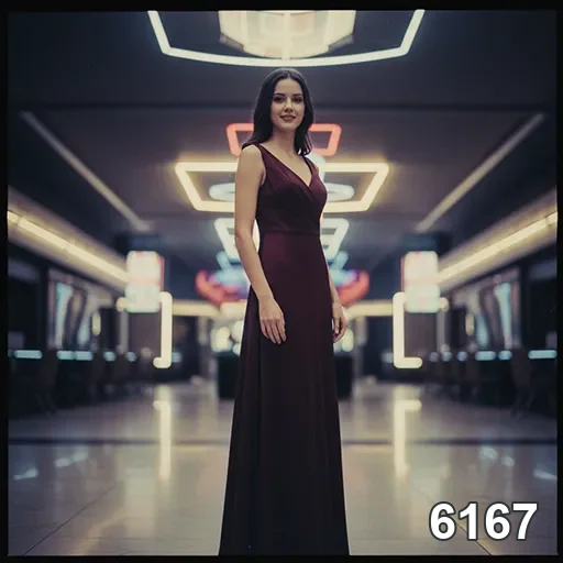 Modelo elegante em ambiente luxuoso da 6167.
