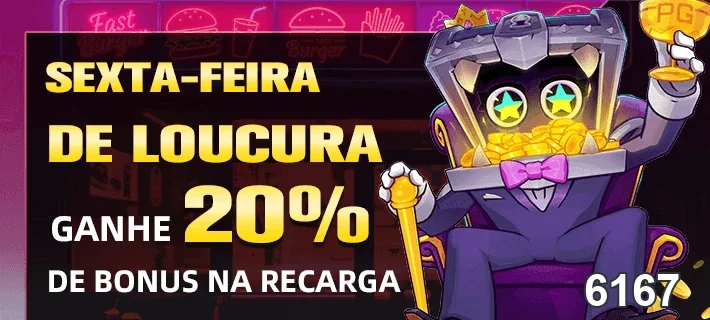 Promoção de 20% de bônus em recargas no 6167.